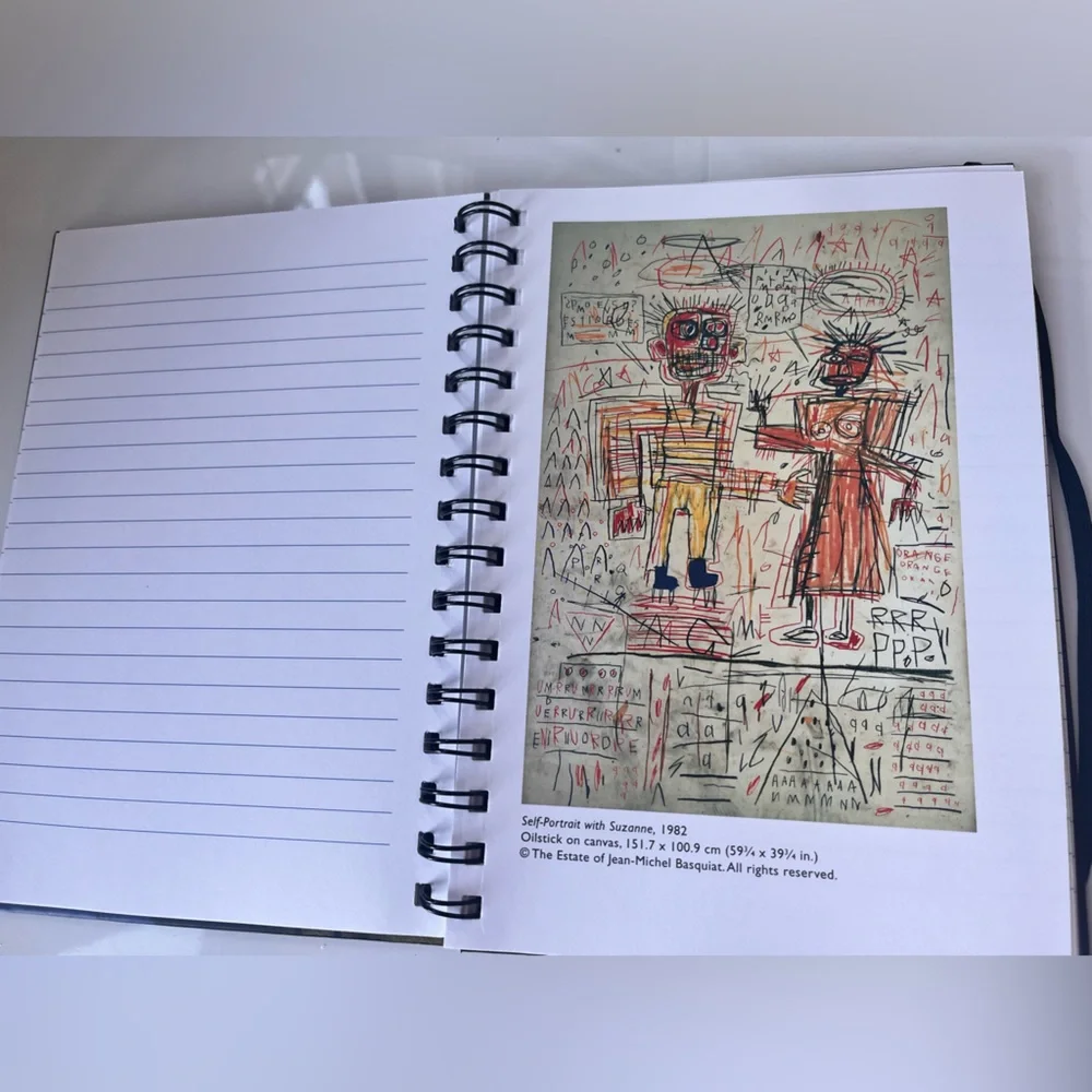 NEW! JEAN-MICHEL BASQUIAT SPIRAL BOUND LINED BLANK JOURNAL NWT